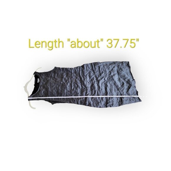 Sarah Pacini sleeveless slate grey lightweight crinkle dress in size small EUC - Picture 5 of 7